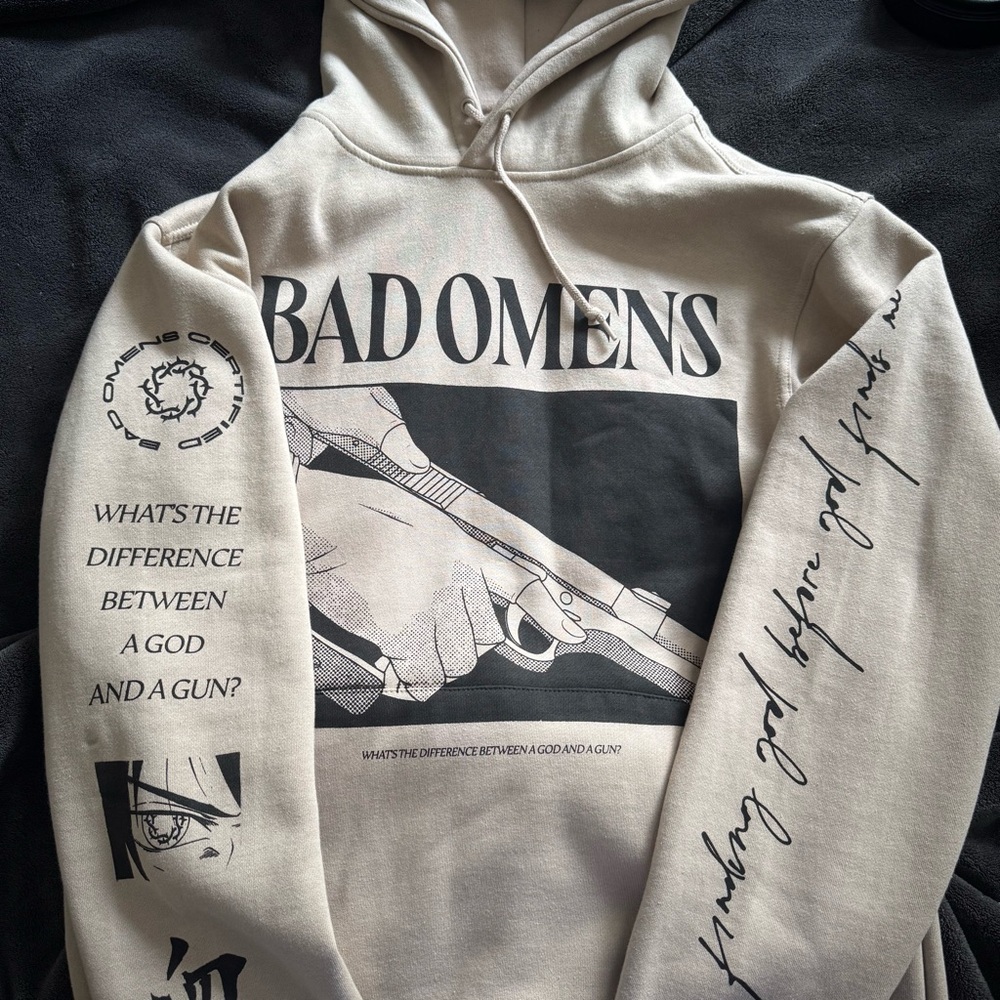 NEVER WORN Bad Omens Blood Hoodie, M